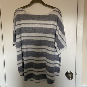 Loft Navy and white stripe top